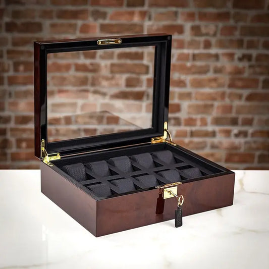 HIGH GLOSS WOOD JEWELRY & WATCHES BOX |75%OFF|