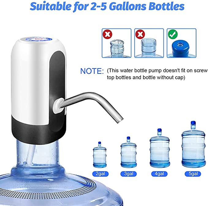 Rechargeable Wireless Water Bottle Pump |60%OFF|