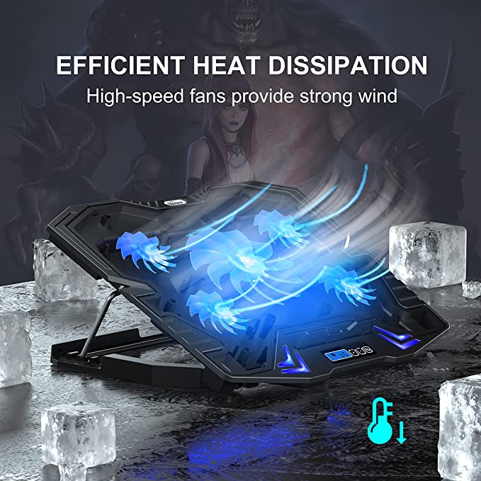 The Adjustable Laptop Cooling  LED Stand  |75%OFF|