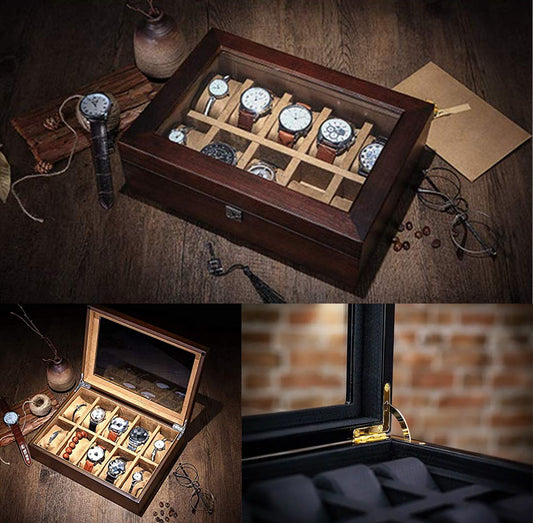 HIGH GLOSS WOOD JEWELRY & WATCHES BOX |75%OFF|